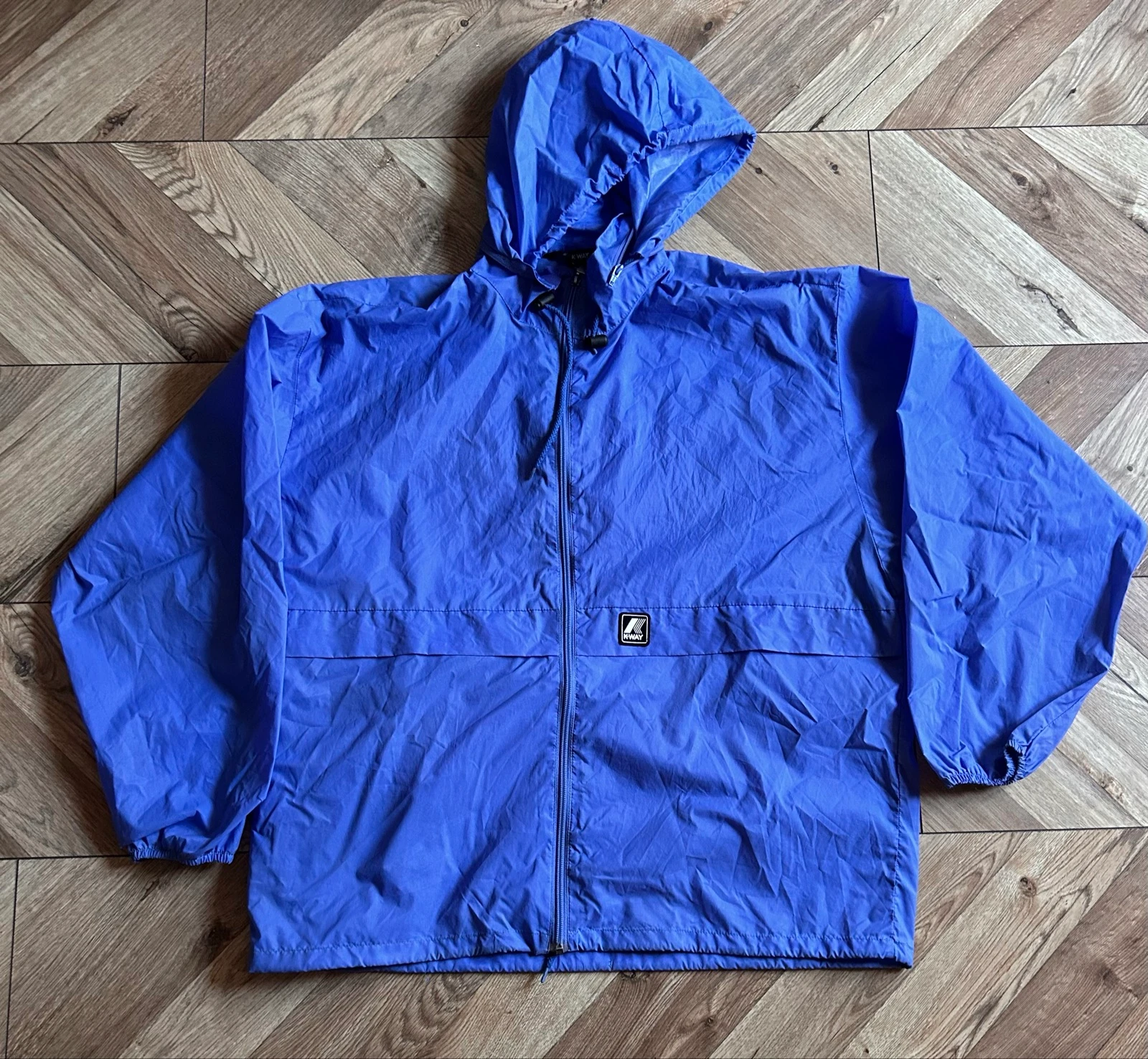 K-Way coupe-vent vintage bleu violet
